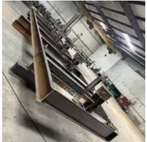 Heavy steel frame assembly